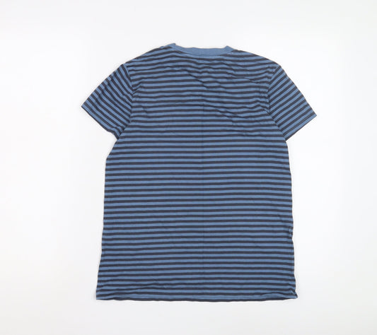 Levi's Women's Blue Striped Crew Neck T-Shirt - Size S