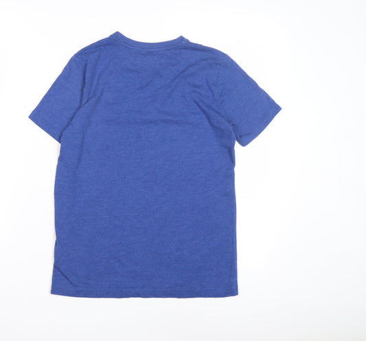 Lyle & Scott Boys Blue T-Shirt 9-10 Years Short Sleeve