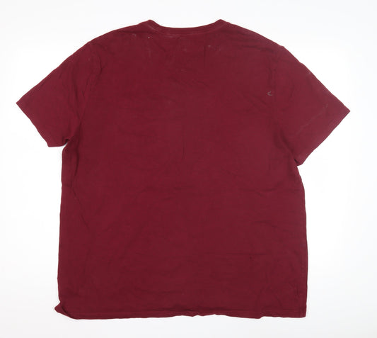 GAP Men’s Red XL T-Shirt with Logo, Short Sleeve