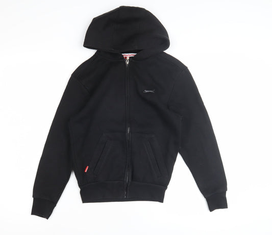Slazenger Boys Black Full Zip Hoodie 7-8 Years