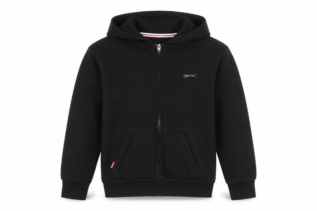 Slazenger Boys Black Full Zip Hoodie 7-8 Years