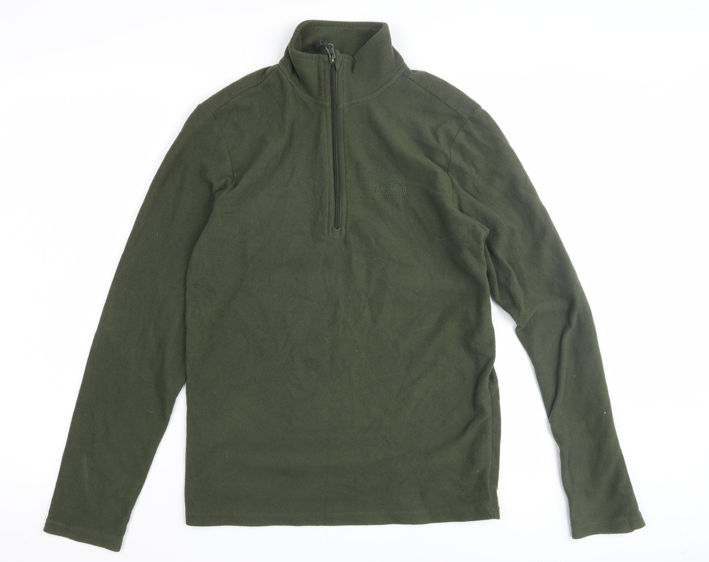 Peter Storm Men's XS Green Fleece 1/4 Zip Pullover