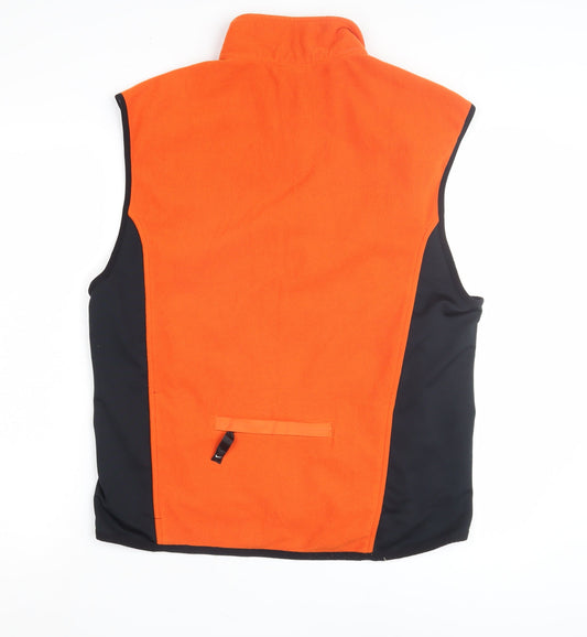Nike Men's Orange Waistcoat L Casual with Logo