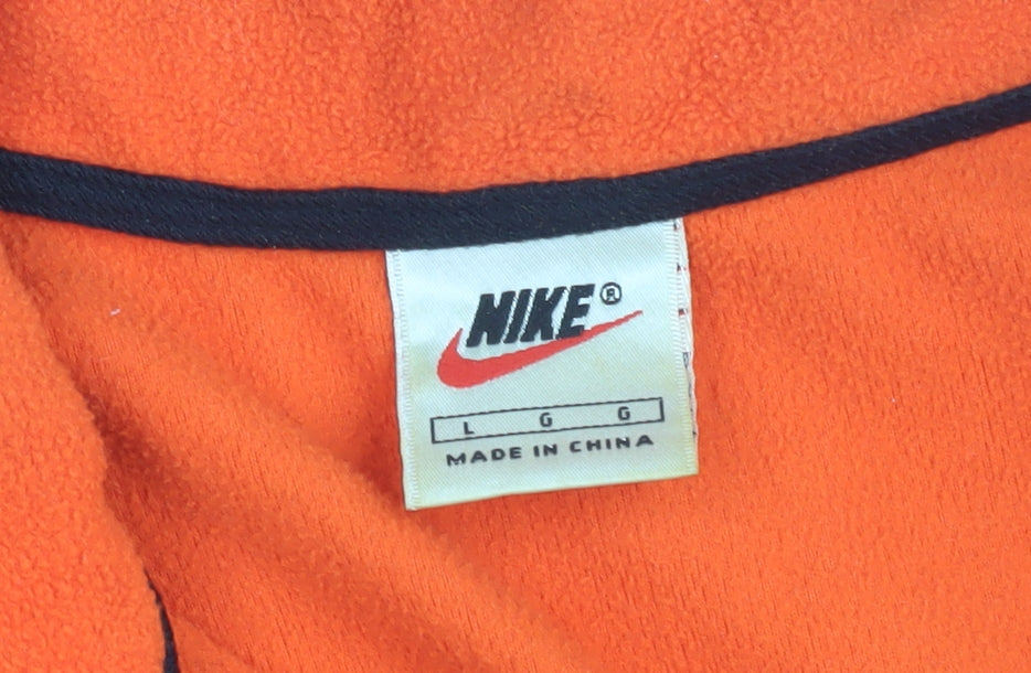 Nike Men's Orange Waistcoat L Casual with Logo