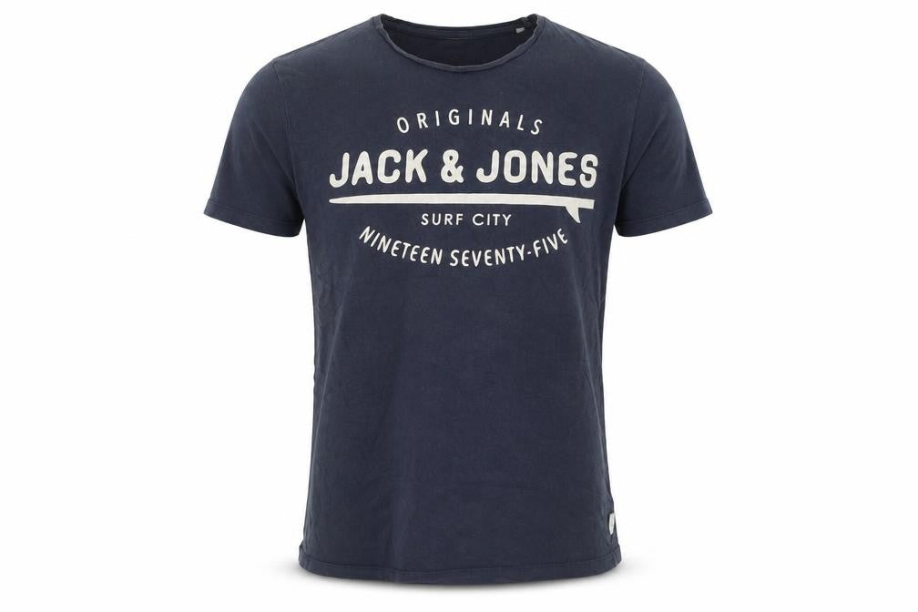 Mens UK Size M JACK & JONES Blue  Cotton T-Shirt