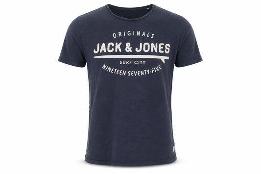 Mens UK Size M JACK & JONES Blue  Cotton T-Shirt