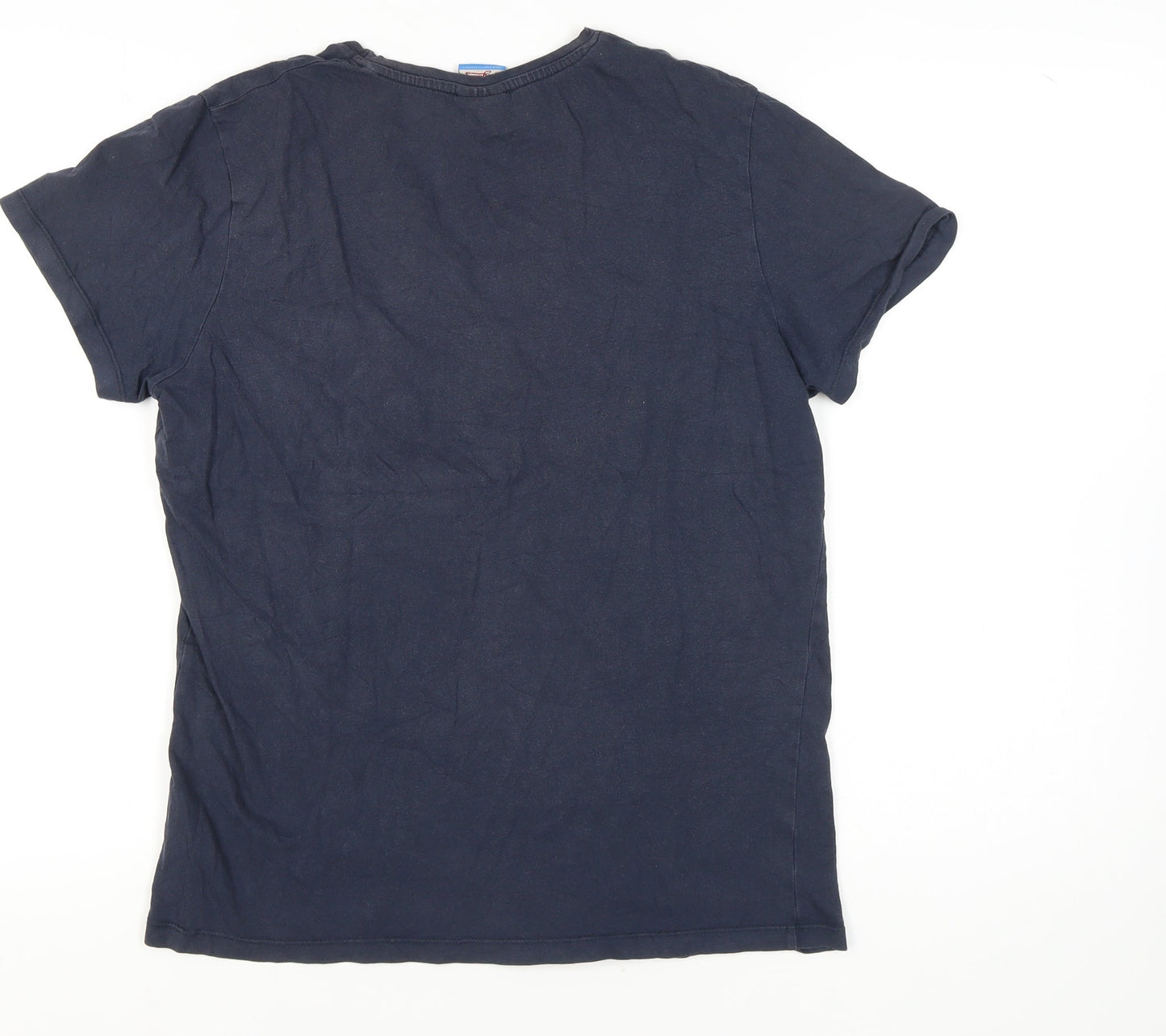 Jack & Jones Men's Blue Medium Crew Neck T-Shirt