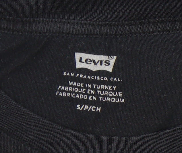 Levi's Women's Black T-Shirt Size S Casual Crew Neck