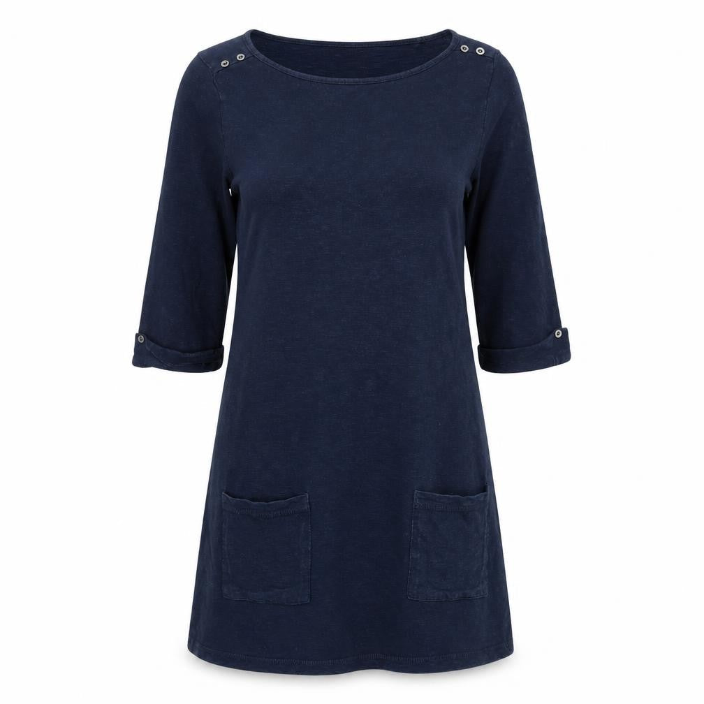 Marks and Spencer Women's Blue Shift Dress, Size 14