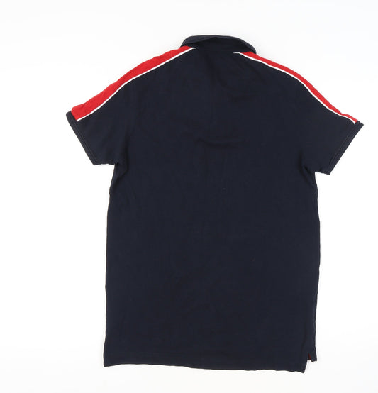Brave Soul Men's Blue Polo M Short Sleeve Casual