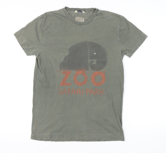 Scotch & Soda Green Safari T-Shirt L Unisex Adults