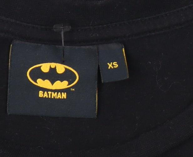 Batman Unisex Black XS Basic T-Shirt