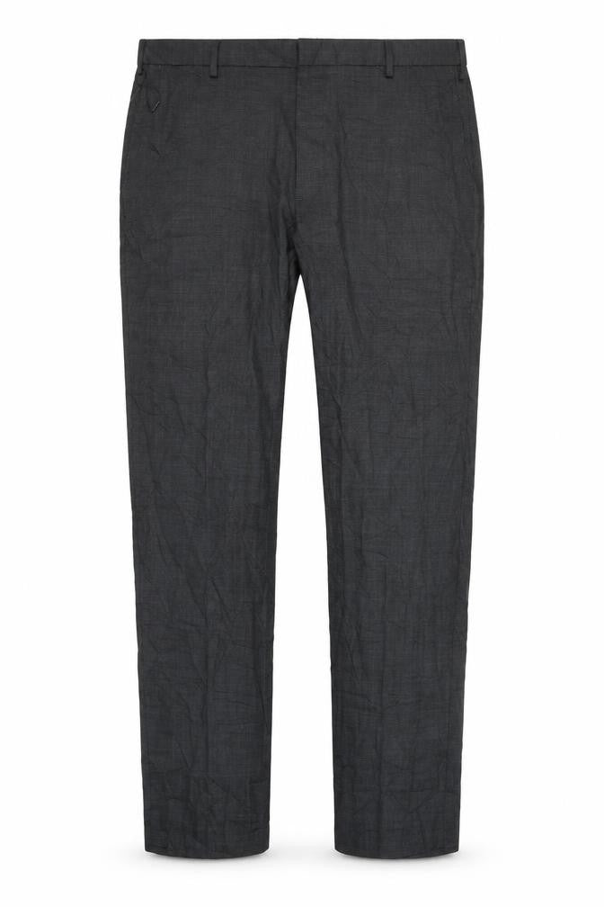 Marks and Spencer Men's Grey Regular Fit Trousers, Size 42