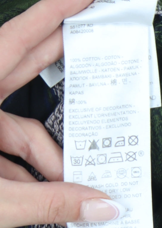 Levi's Men's Green Striped Long Sleeve Relaxed T-Shirt