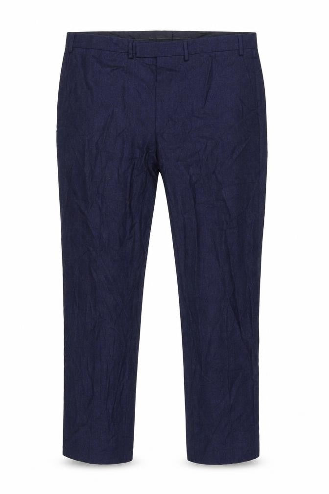 Marks and Spencer Men's Blue Wool Trousers, Size 42 REG