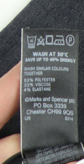 Marks and Spencer Women's Blue Dress Pants - Size 14