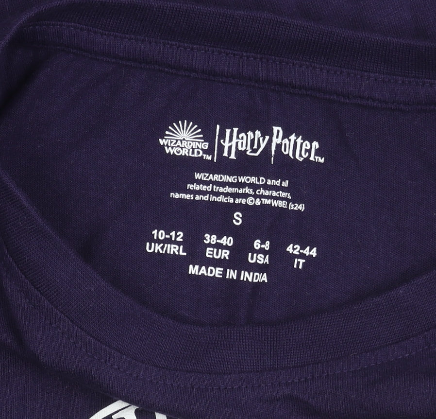Harry Potter Unisex Purple Hogwarts T-Shirt Small