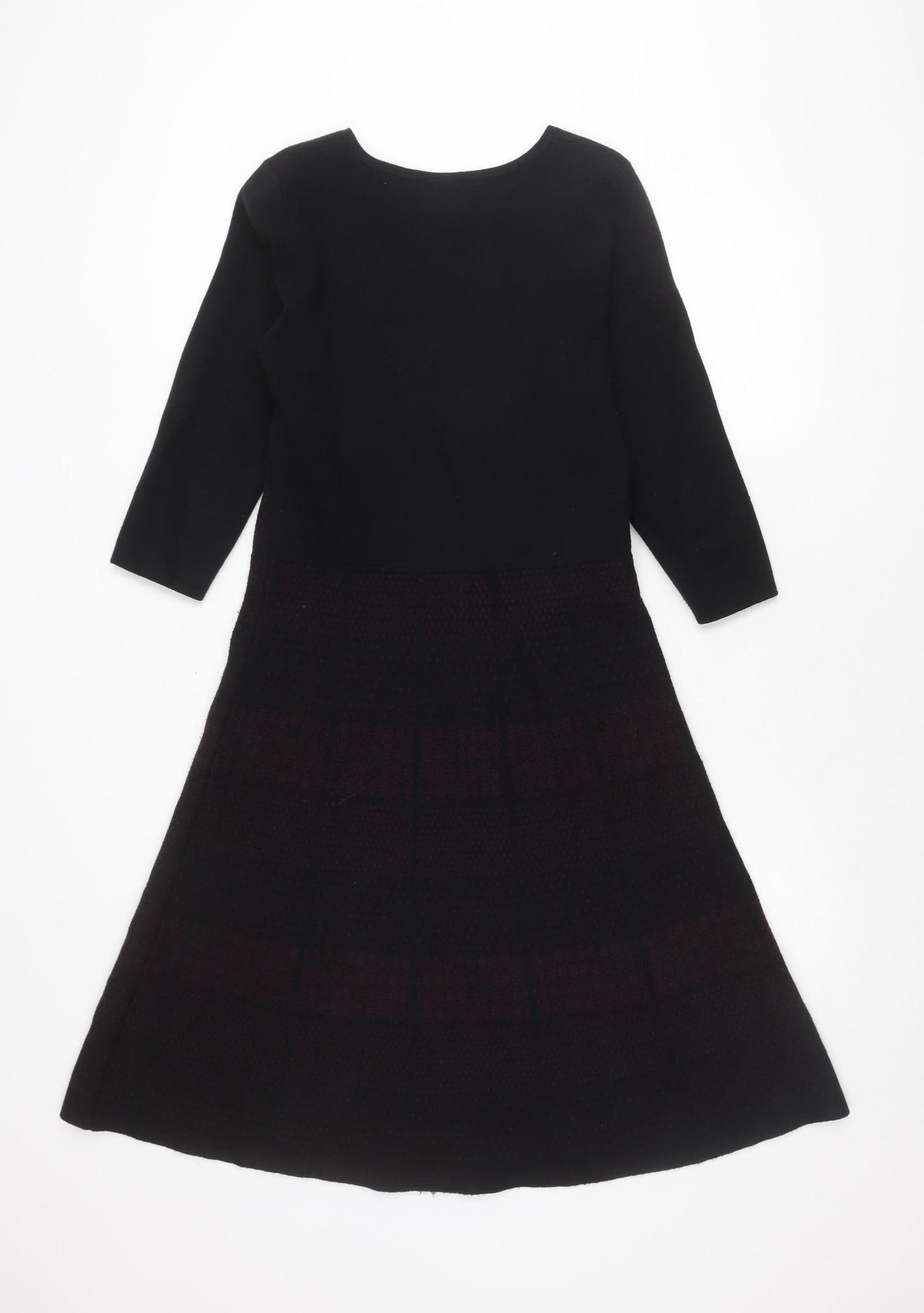 Monsoon Women's Black Check Dress Size 12