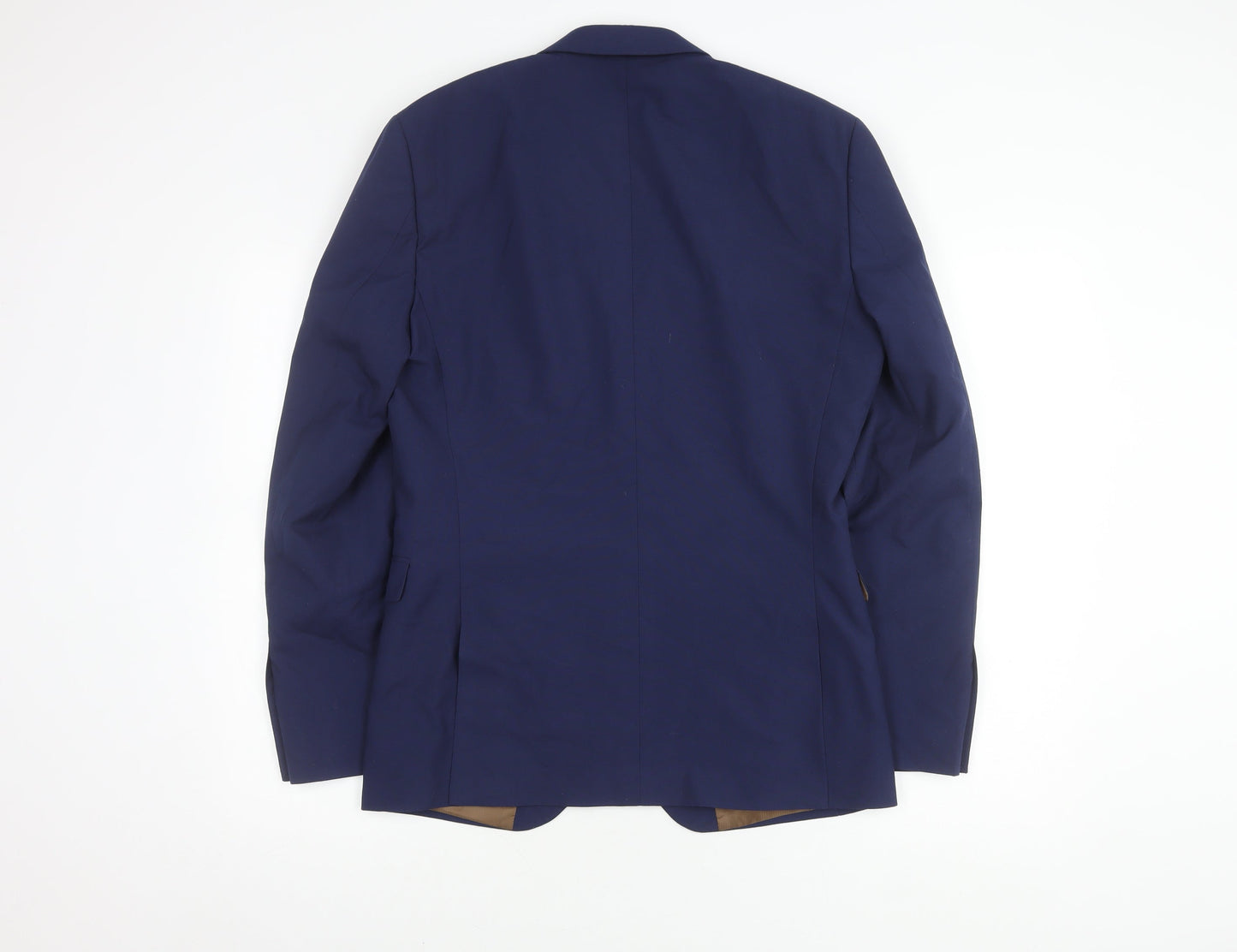 Next Men's Blue Single-Breasted Blazer, Size 38