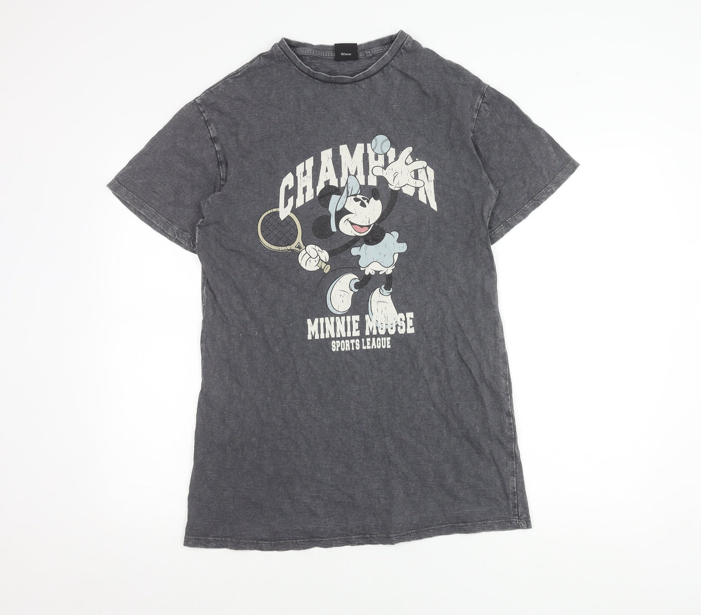 Disney Mickey Mouse Grey Teen T-Shirt Cotton Casual