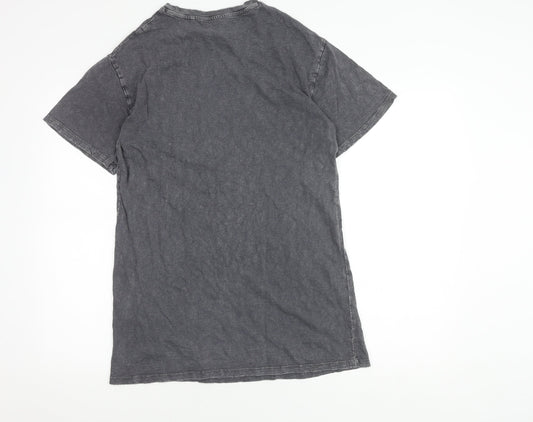 Disney Mickey Mouse Grey Teen T-Shirt Cotton Casual