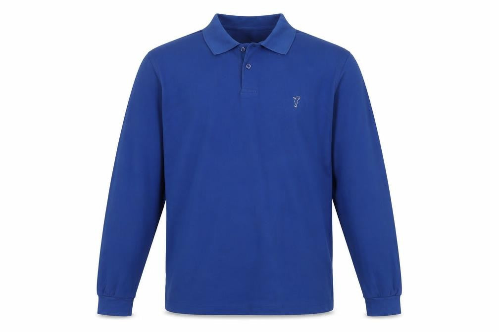 GOLFINO Unisex Blue Polo Shirt S Long Sleeve