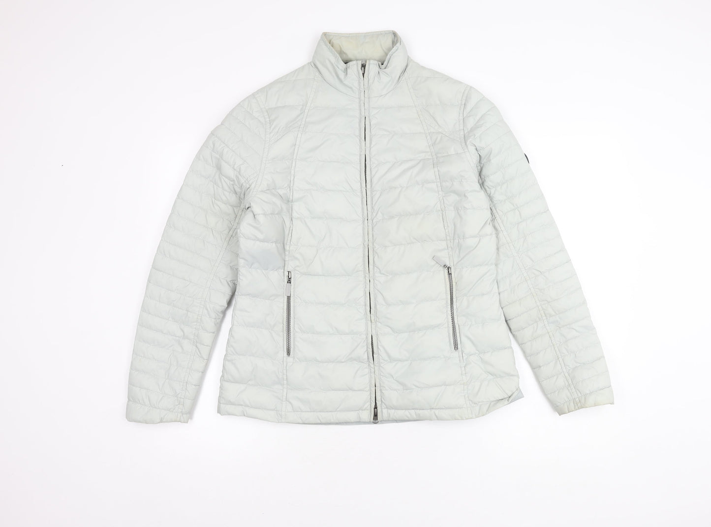 Barbour Women's Grey Puffer Jacket Size 12