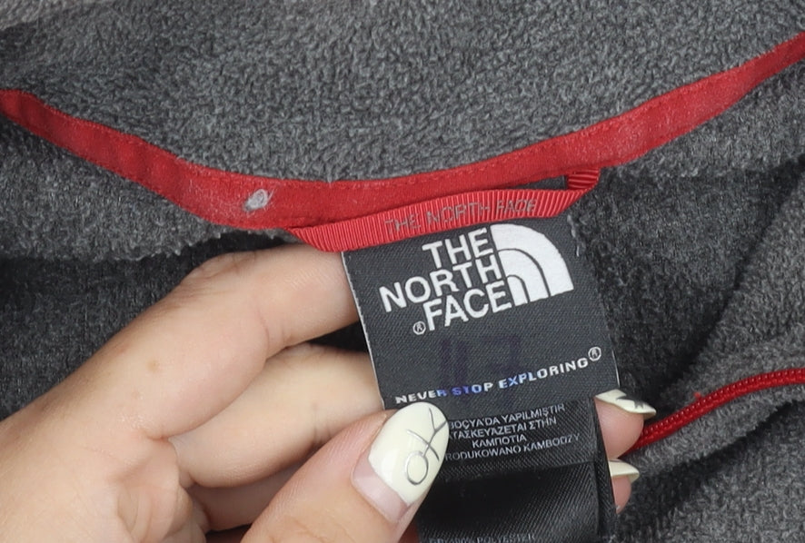 The North Face Men's Grey Pullover Hoodie Size L