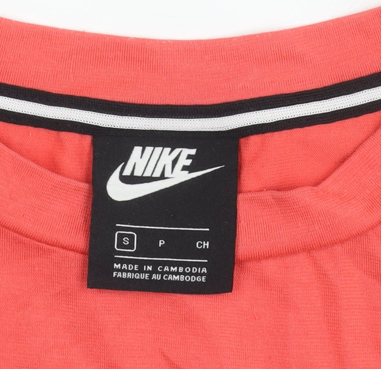Nike Unisex Red S Basic T-Shirt Crew Neck
