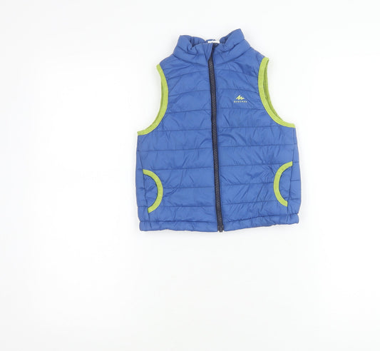 Decathlon Boys Blue Puffer Jacket 4-5 Years