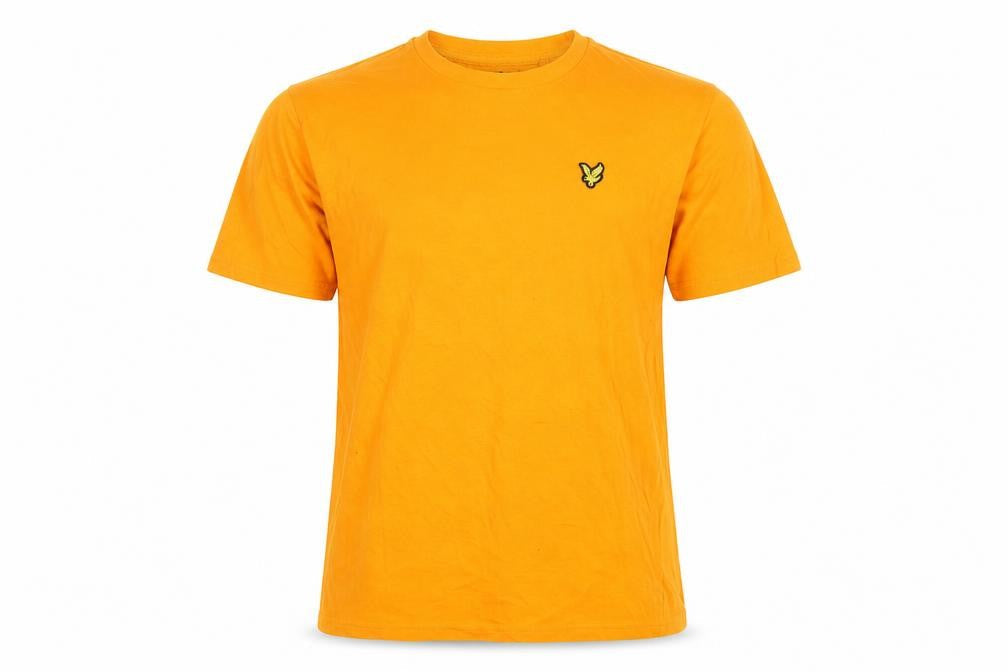 Mens UK Size M Lyle & Scott Orange  Cotton T-Shirt