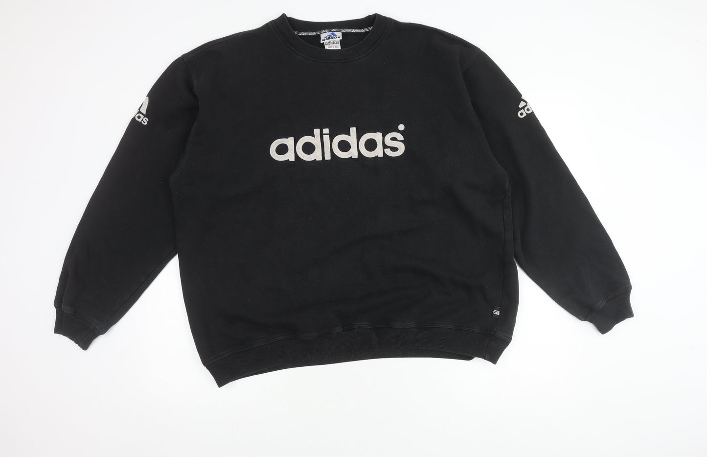 Adidas Men's Black XL Pullover Sweatshirt with Logo