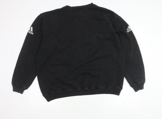 Adidas Men's Black XL Pullover Sweatshirt with Logo