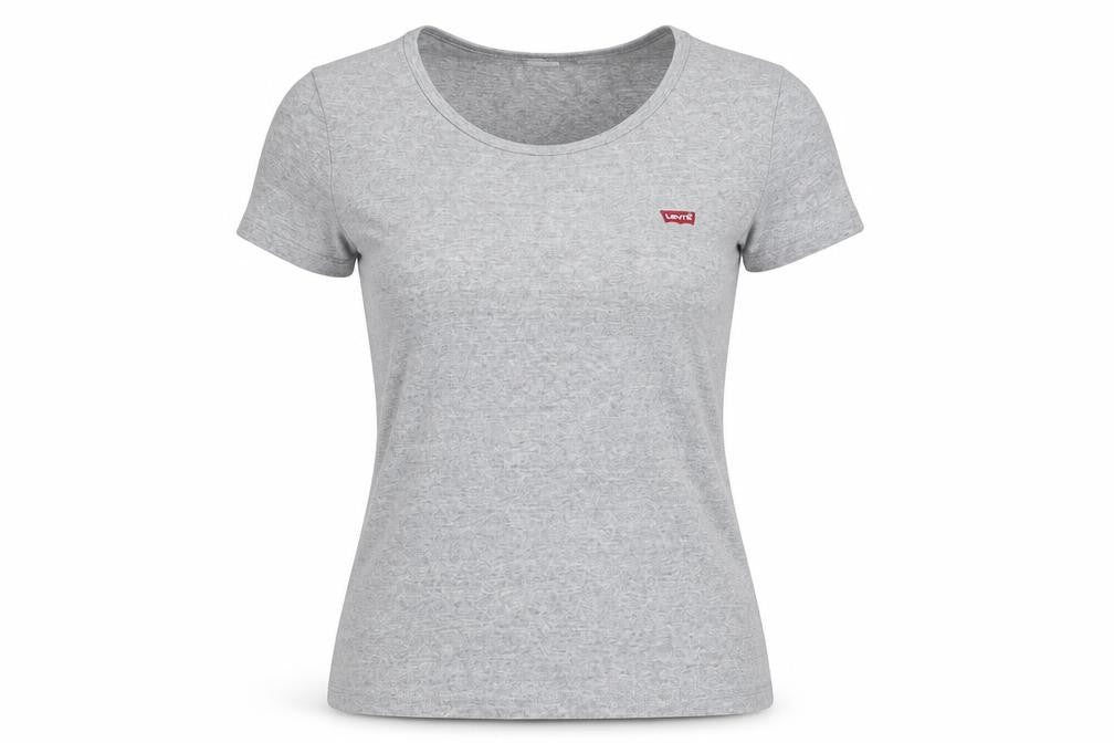 Womens UK Size S Levi's Grey Cotton Blend T-Shirt