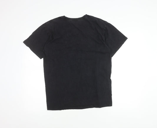 HUF Men's Black Logo T-Shirt M