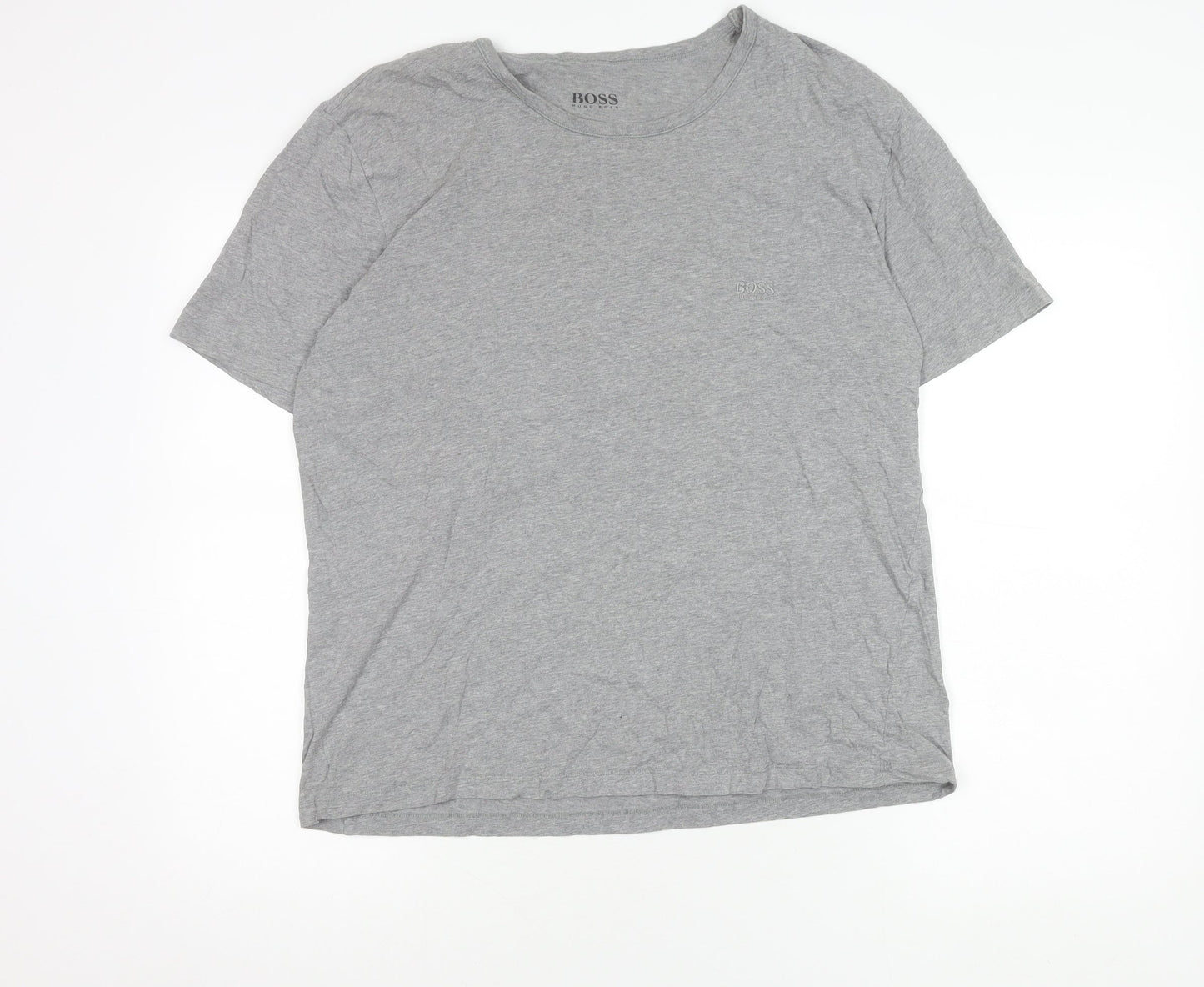 Hugo Boss Men's Grey XL T-Shirt with Logo