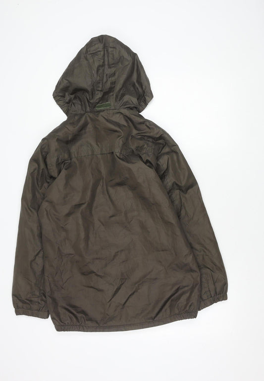 Millets Boys Brown Hooded Windbreaker Jacket 13 Years