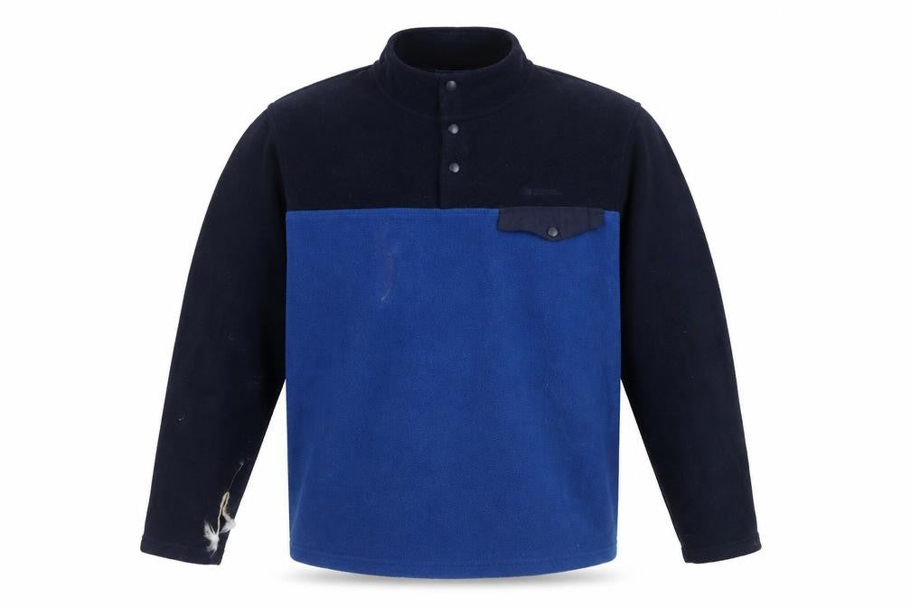 Mens UK XL Regular Mountain Warehouse Blue Henley Sweatshirt
