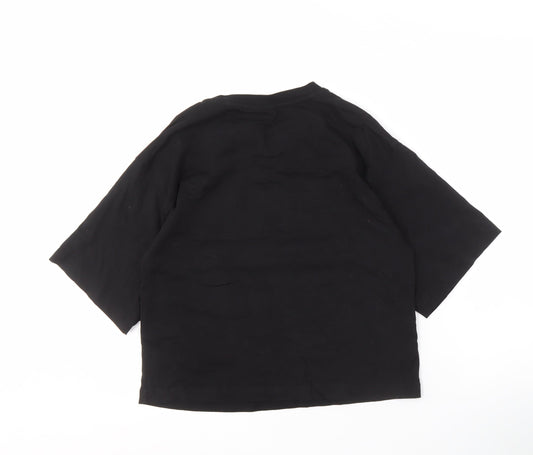 Oliver Bonas Women's Black Size 6 Basic T-Shirt