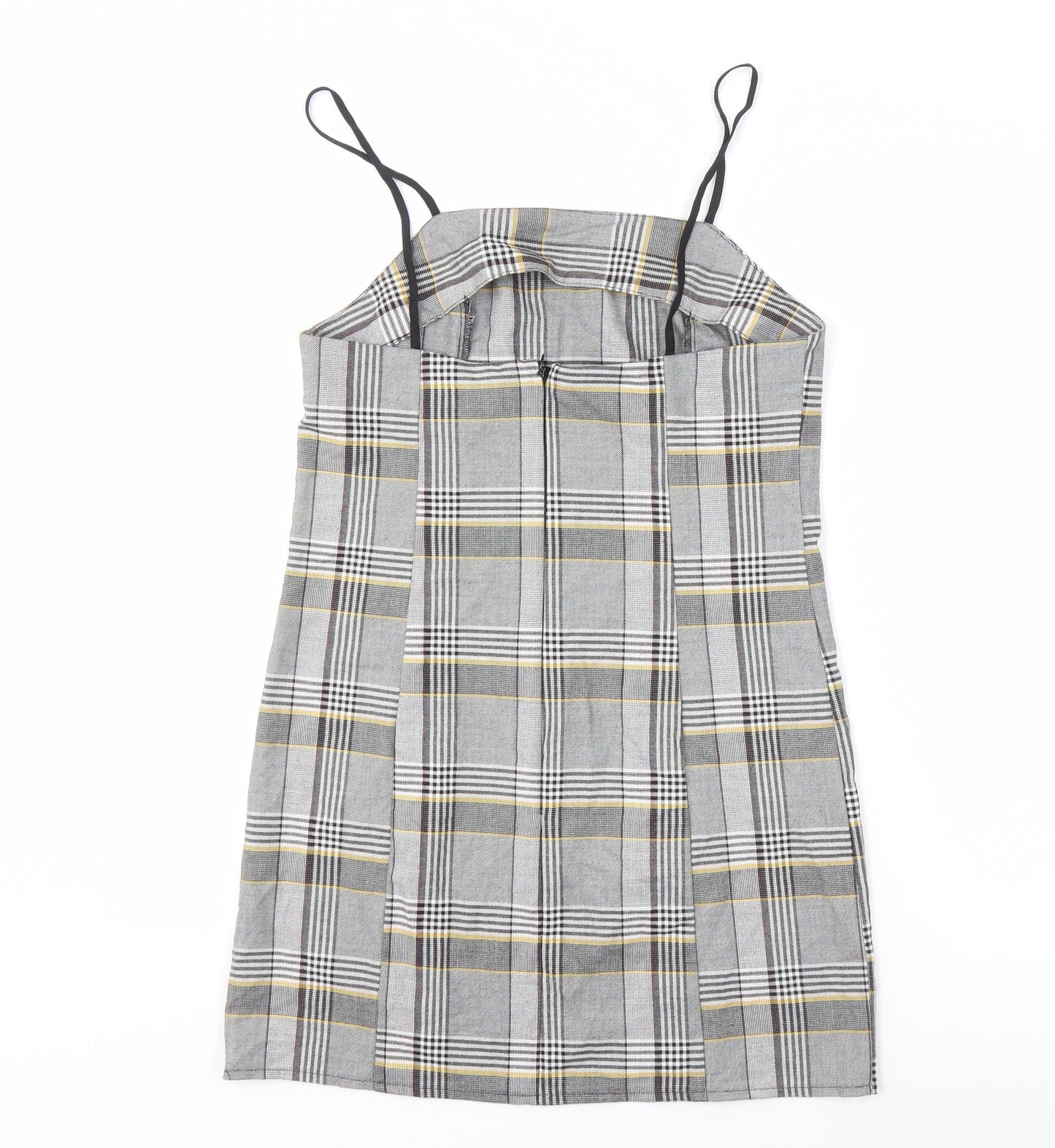 Urban Outfitters Women's Grey Check Slip Dress S