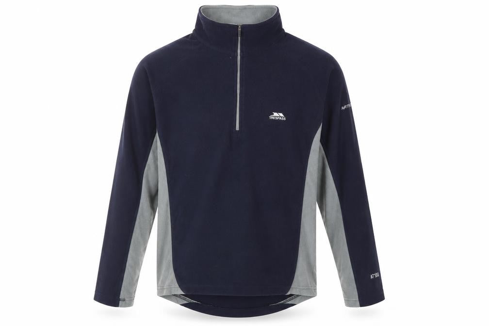 Mens UK M Regular Trespass Blue Full Zip Sweatshirt