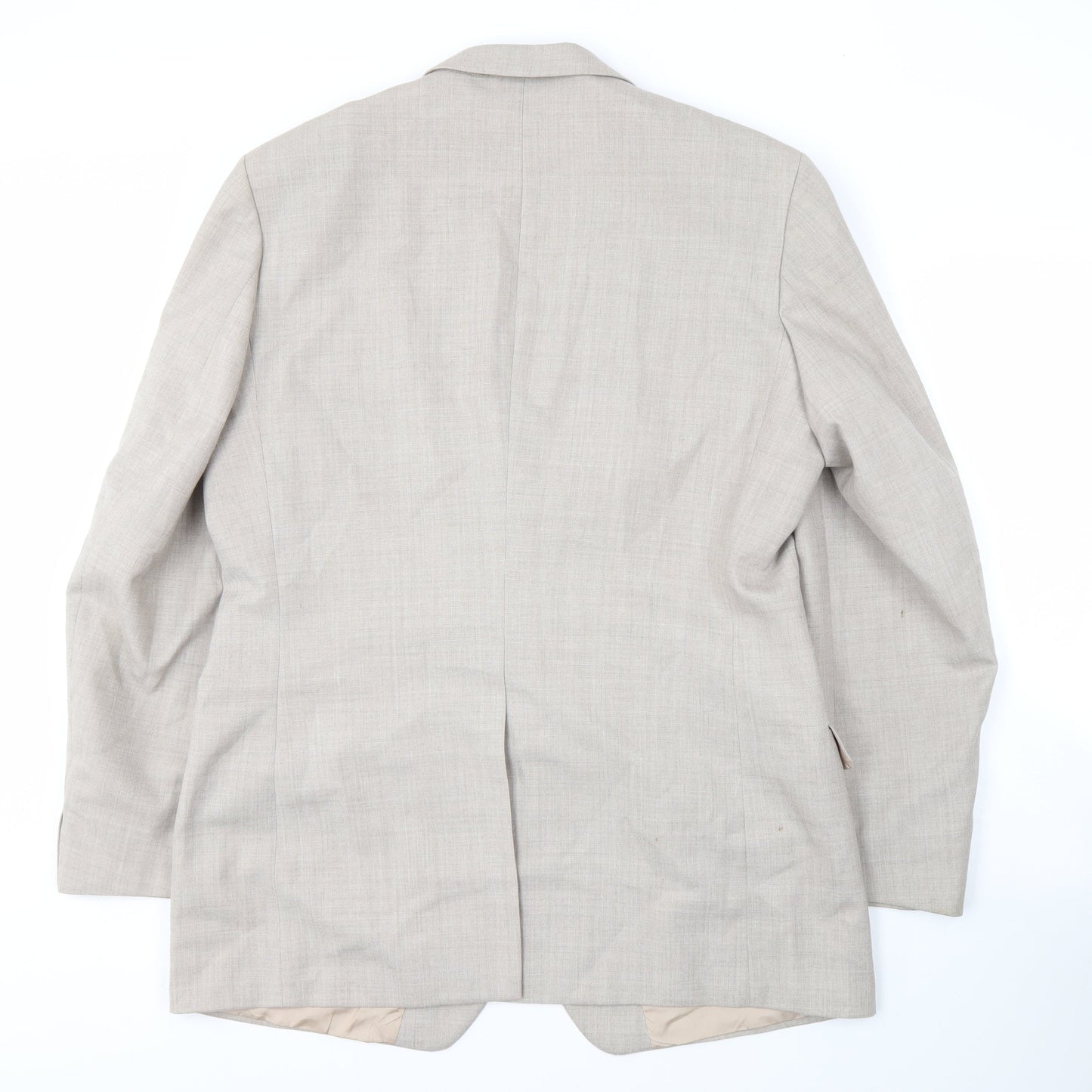 St Michael Men's Beige Blazer 44L Long Jacket