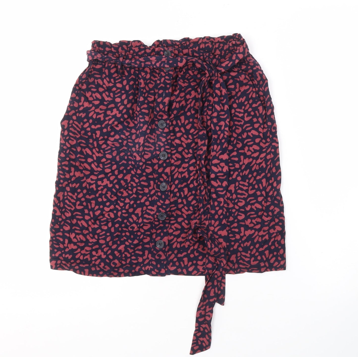 Oasis Women's Multicoloured Animal Print Skirt Size 8