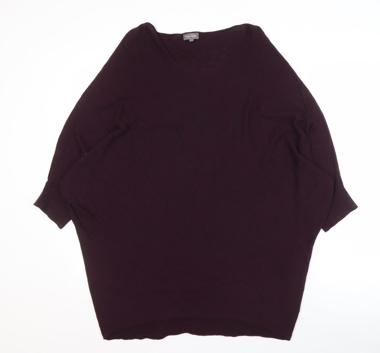 Phase Eight Women's Purple Jumper, Size L, Relaxed Fit