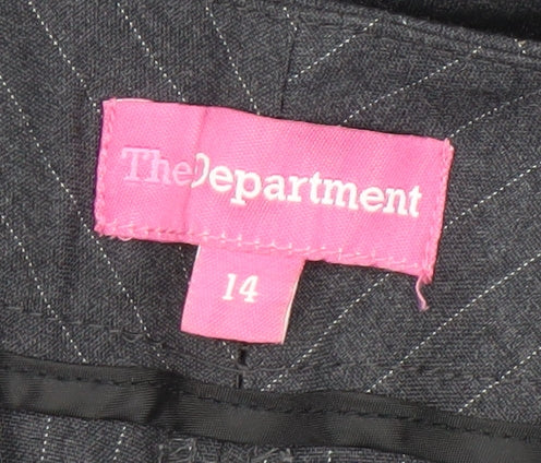 The Department Women's Grey Striped Trousers Size 14