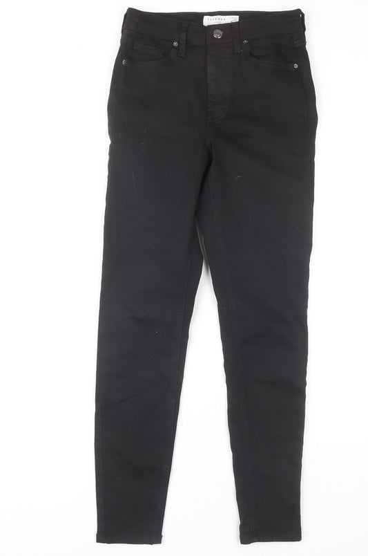 Topshop Women Black Skinny Jeans Size 26 Regular