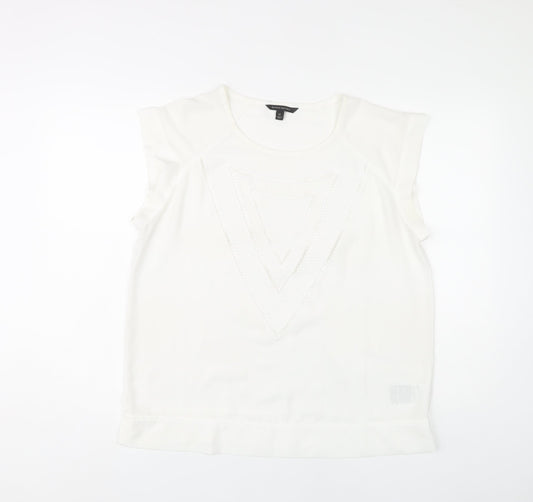 Banana Republic Women's White Sleeveless Top