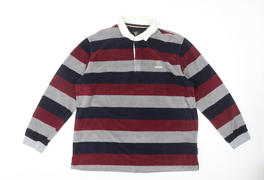Guinness Men's 2XL Multicoloured Striped Polo Shirt