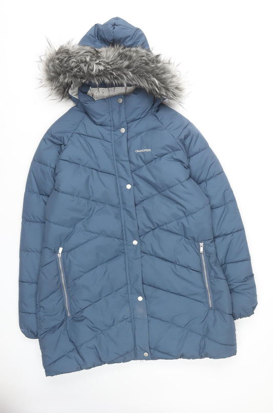 Craghoppers Women's Blue Puffer Jacket Size 18
