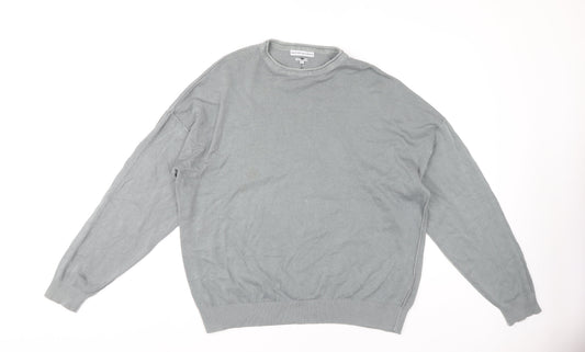 Another Influence Unisex Grey Cotton Pullover Jumper M